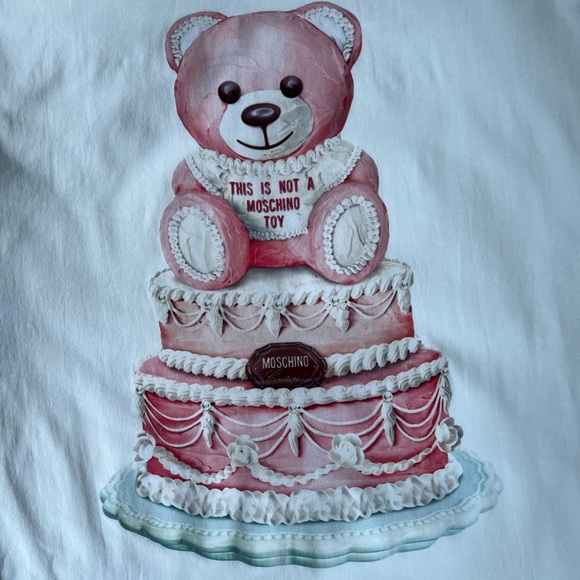 Authentic Moschino Teddy Bear Print Oversized T-Shirt - Picture 12 of 13